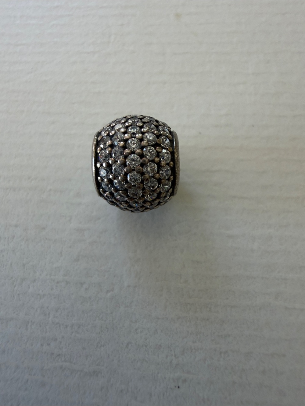 Pandora Shimmering Lace Pavé Charm with CZ stones#791284cz